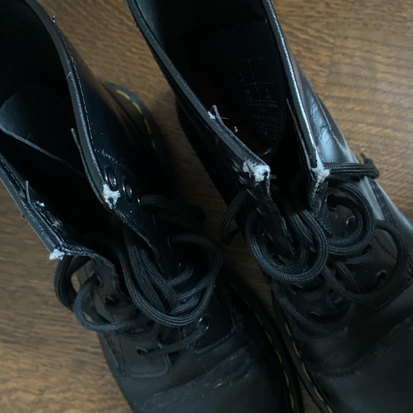 Doc Martens | 1460 Smooth Black Leather Lace-Up Boots - Picture 4 of 8